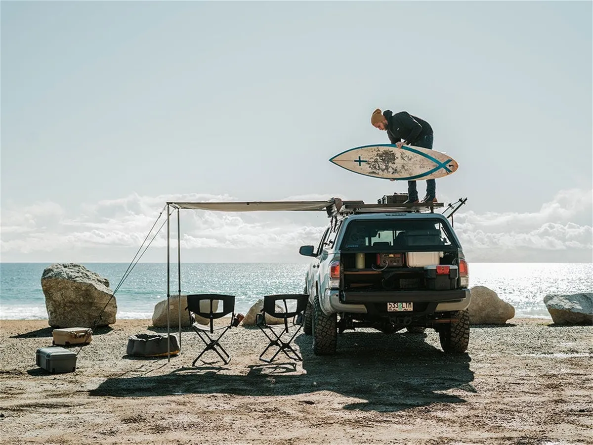 Truck Canopy or Trailer with OEM Track Slimline II Rack Kit 1475mmW X 1762mmL product image