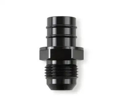 Synergy Manufacturing Earl's GM LS PCV Fitting -10 AN Male Black Anodized Finish - Fits Many GM OE Valve Covers w/ 3/4" ID on Grommet