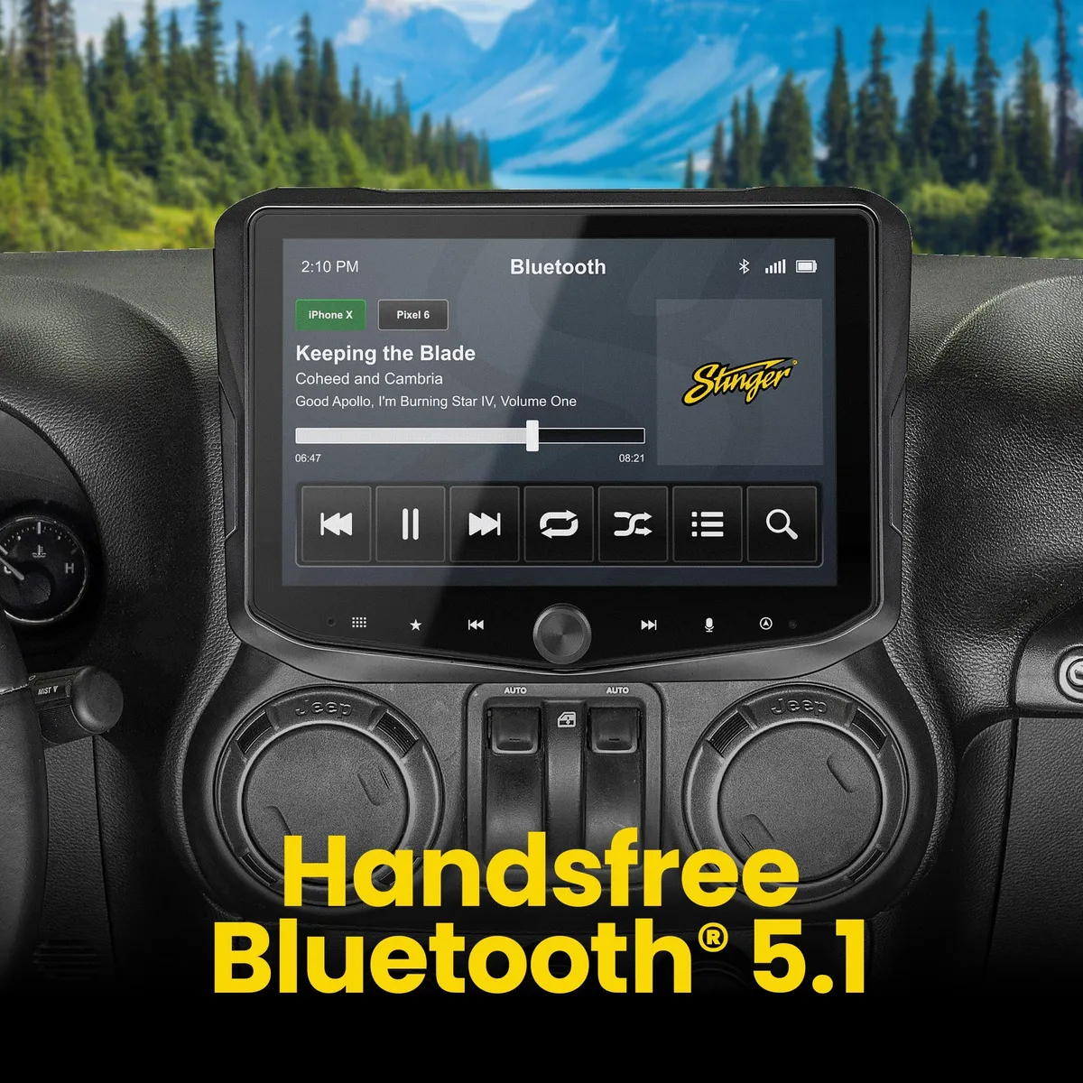HORIZON10 Jeep Wrangler JK (2011-2018) 10" Radio Fully Integrated Kit w/Nav Card | Displays Vehicle Info & Off-Road Mode product image