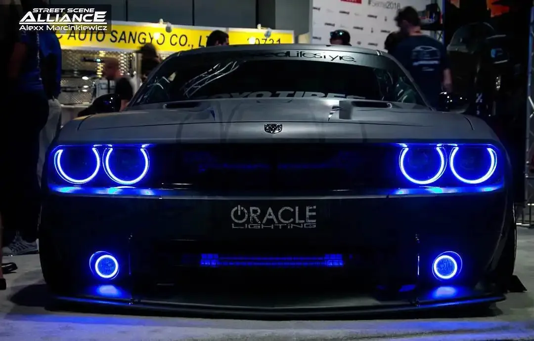 ORACLE Lighting 2008-2014 Dodge Challenger LED Fog Light Halo Kit - Surface Mount product image
