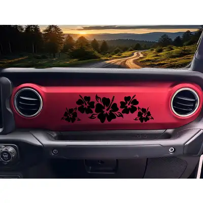 Under The Sun Inserts Hibiscus Dashboard Decal