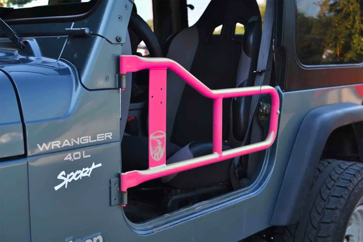 Steinjäger Doors Wrangler TJ 1997-2006 Trail, Tubular Style Hot Pink product image