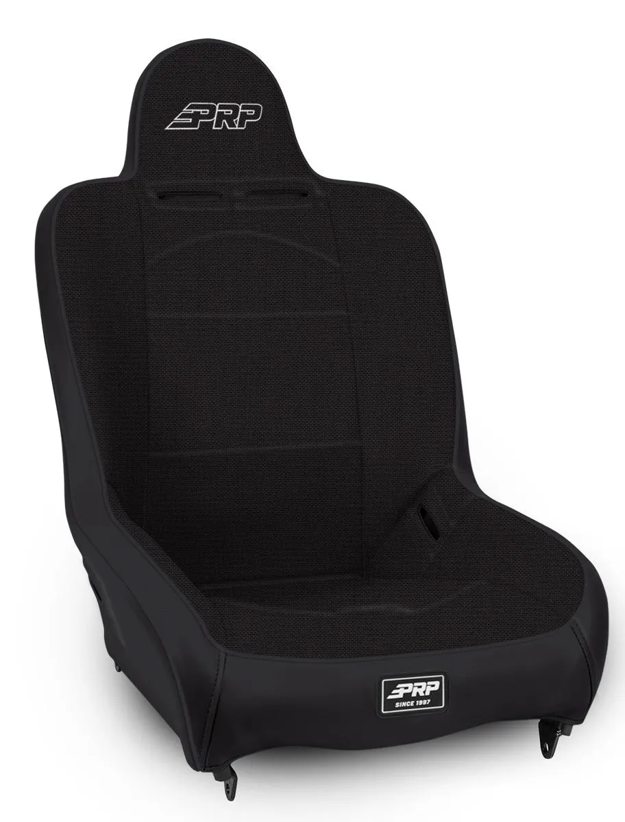 Premier High Back Suspension Seat; All Black; Prp Silver Out Two Neck Slots product image