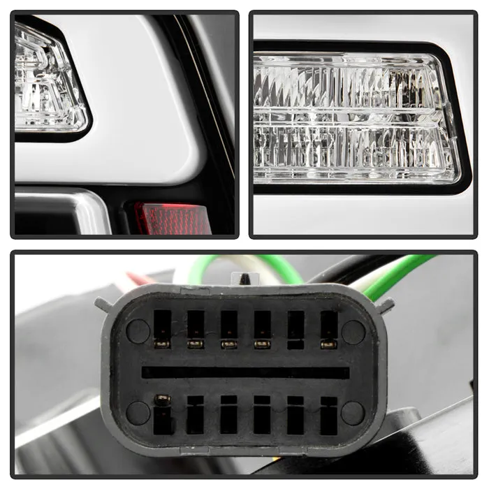 ( Spyder Apex ) Dodge Ram 1500 2019 - 2023 Factory LED Tail Lights Model Without Blind Spot Module Model Only ( Not Compatible With Factory Incandescent Bulb Tail Lights Model/Classic Model/Blind Spot Module Model ) LED Tail Light - Black product image