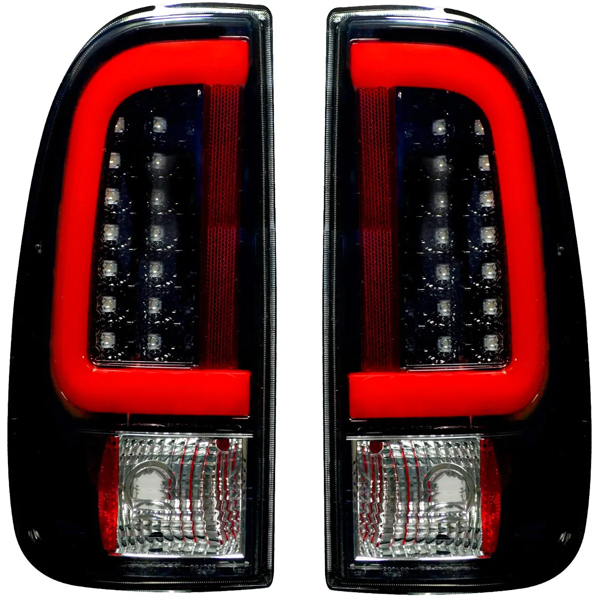 Ford Superduty F250HD350450550 99-07 and F150 97-03 Straight aka inchStyleinch Side OLED Tail Lights with Scanning OL product image