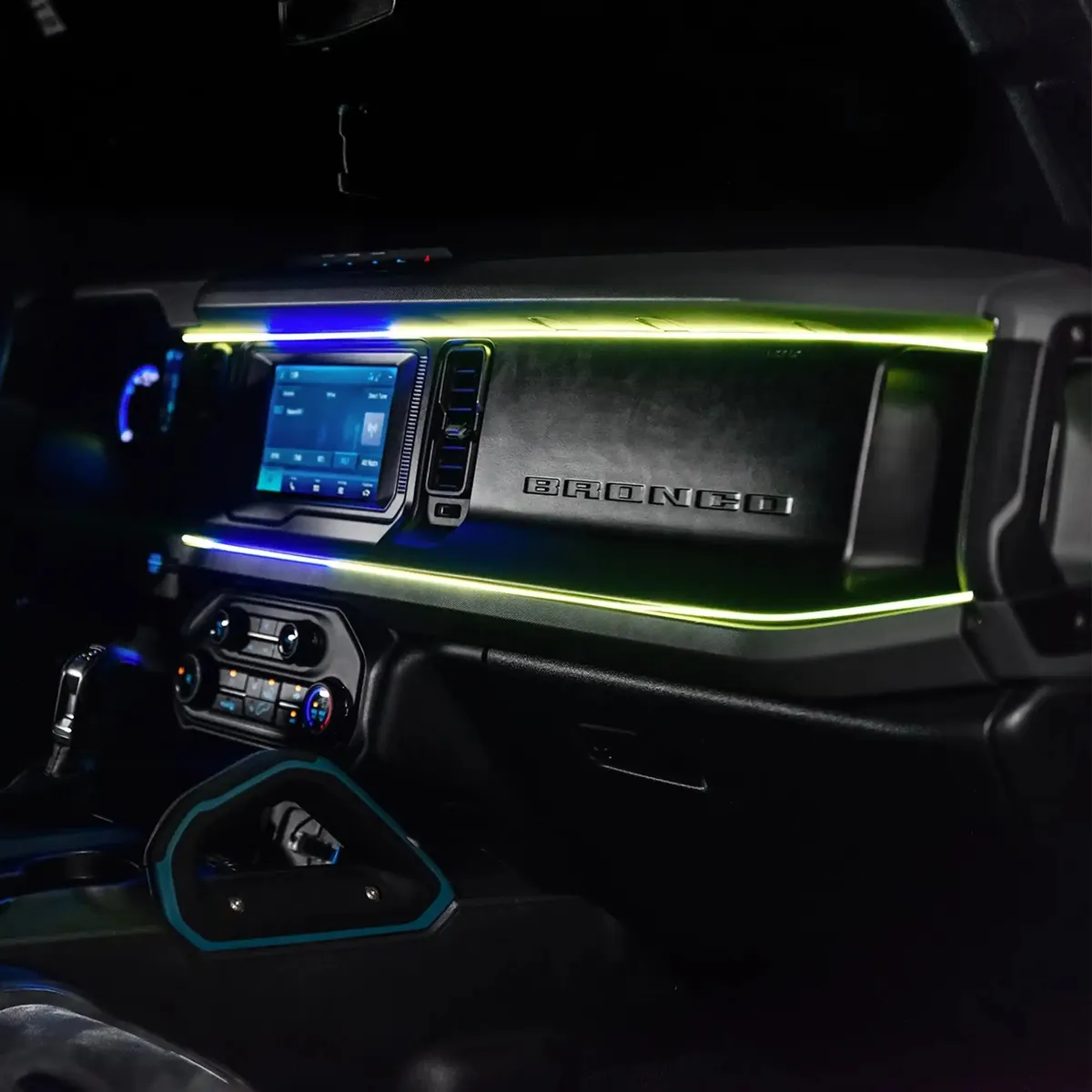 2021-2025 Ford Bronco Dynamic ColorSHIFT LED Dash Kit - USB Plug & Play Interior Lighting product image