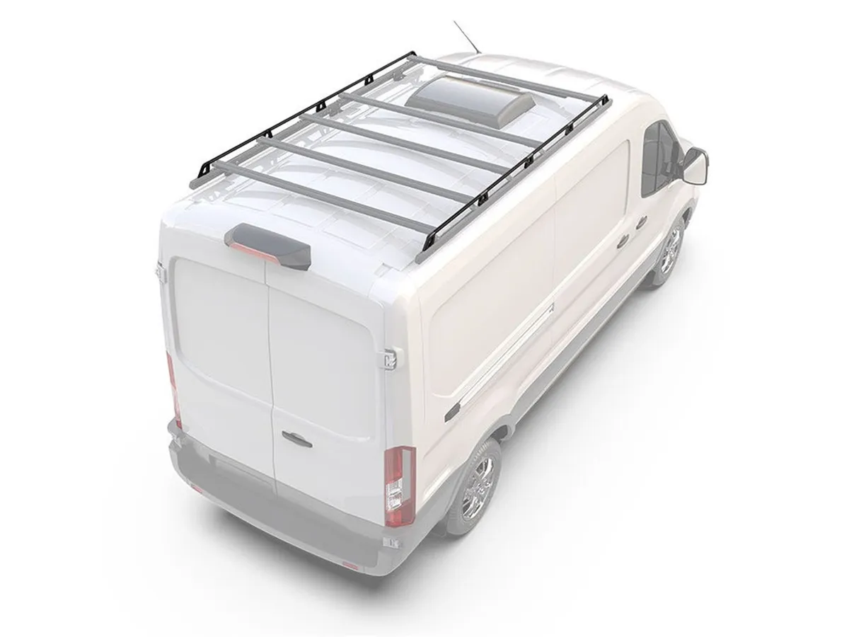Slimpro Van Rack Kit; 2367mm Length; Incl. 8x Tubular Rails; 2 Cast LH/RH Drop Downs; 6 Mid-Joints; Installation Hardware; product image