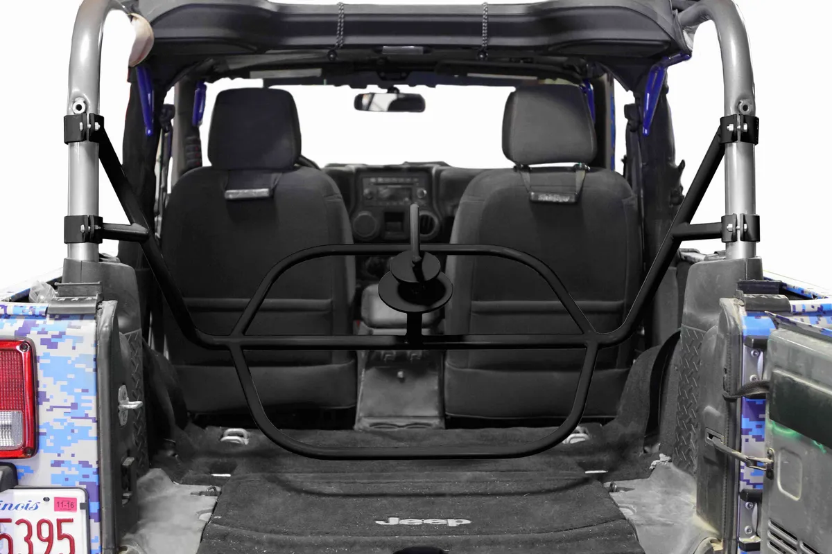 Steinjager Wheels and Tires 2007-2018 Tire Carrier Internal, for 2 Door Models Bare Metal