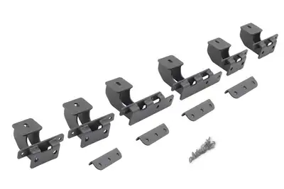 Go Rhino Go Rhino D64029TK - Dominator Xtreme D1,,D2, D6, DSS, DT Side Steps - Mounting Brackets Only - Textured Black