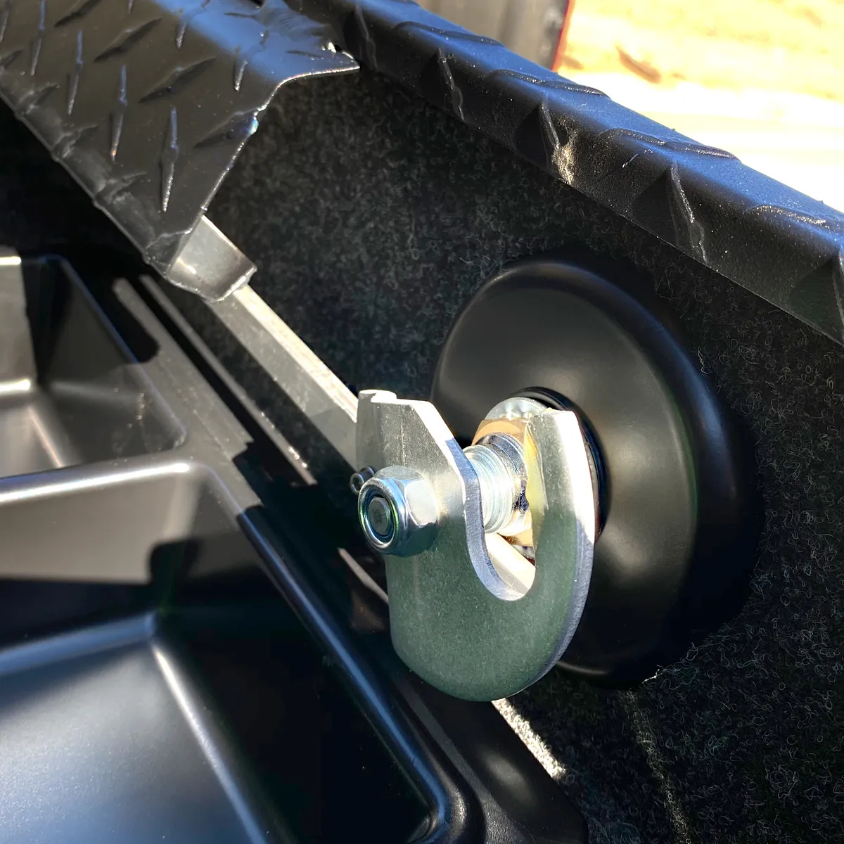 CamLocker SXSLPRLMB 60 UTV Crossover Tool Box - Low Profile Lid - with Rail - Matte Black product image