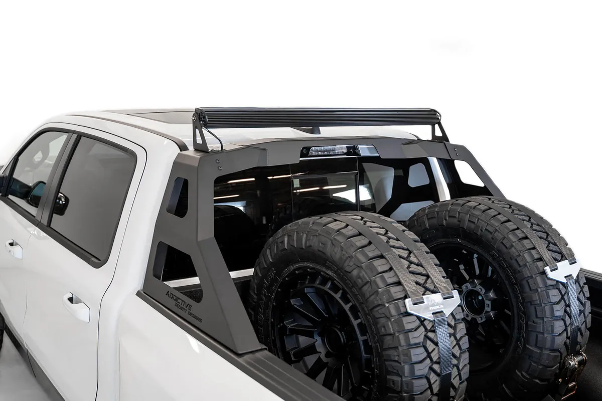 RAM 1500 Trx Stealth Fighter Chase Rack With Universal Slots For up to 50 LED Mount in Hammer Black 2021 RAM 1500 Trx product image