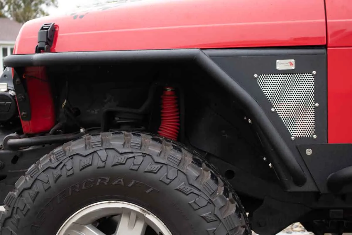 Wrangler Front Fenders Paintable Mesh Upgrade for 97-06 Wrangler Fishbone product image