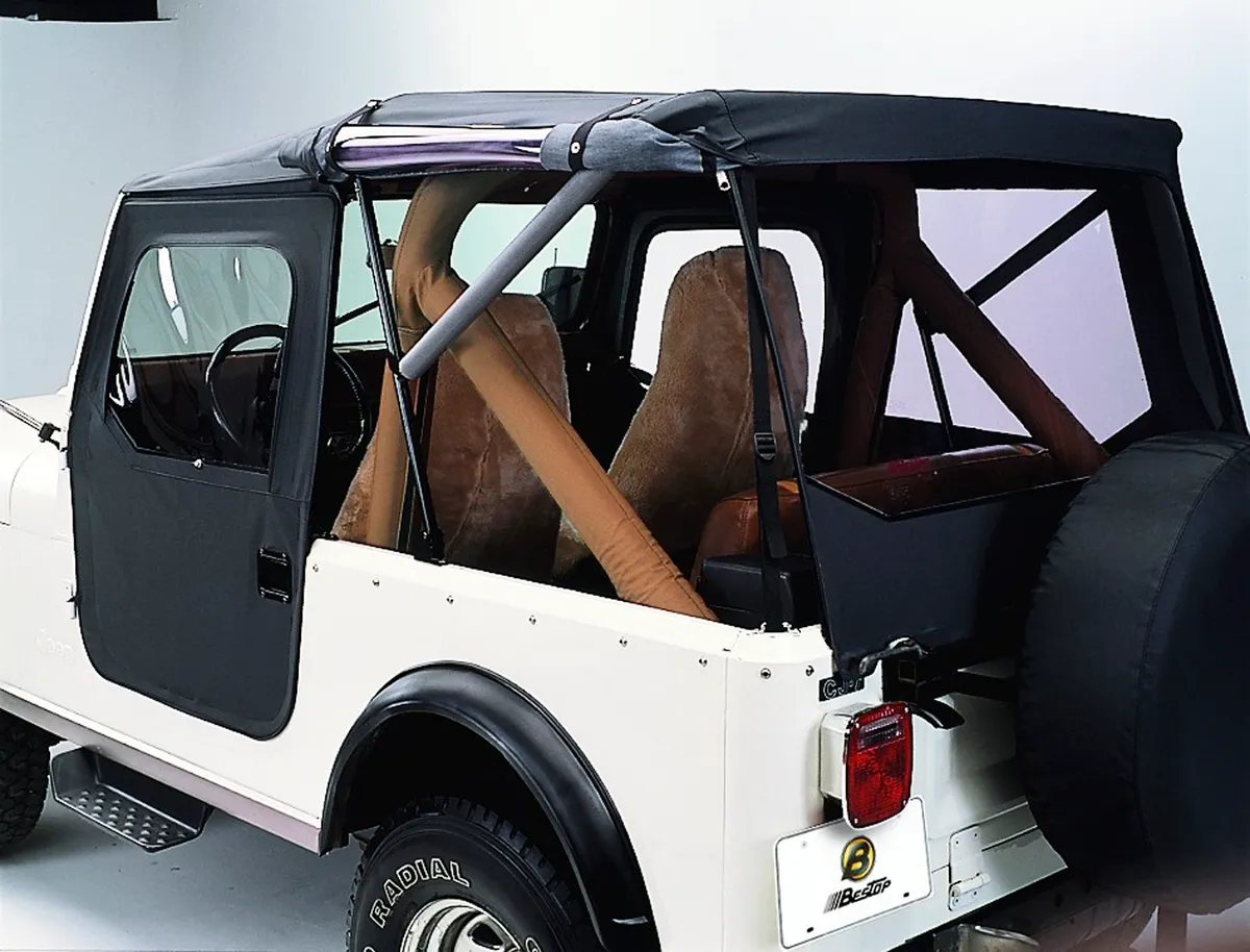 Tigertop Jeep Soft Top For Jeep 1976-1986 CJ7 Black Crush Bestop product image
