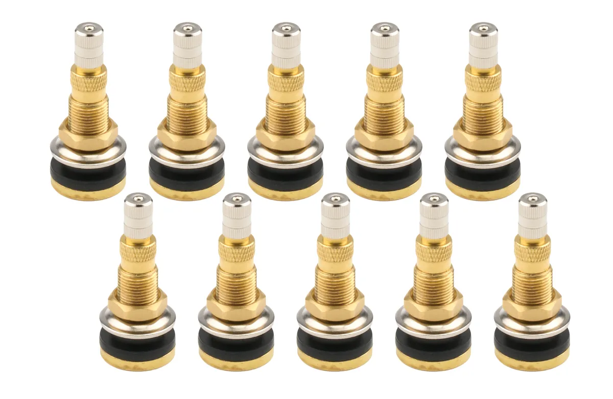 Allstar Performance Brass Valve Stem .625in Fast Flow Core 10pk