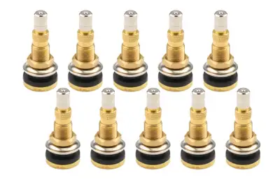 Allstar Performance Brass Valve Stem .625in Fast Flow Core 10pk