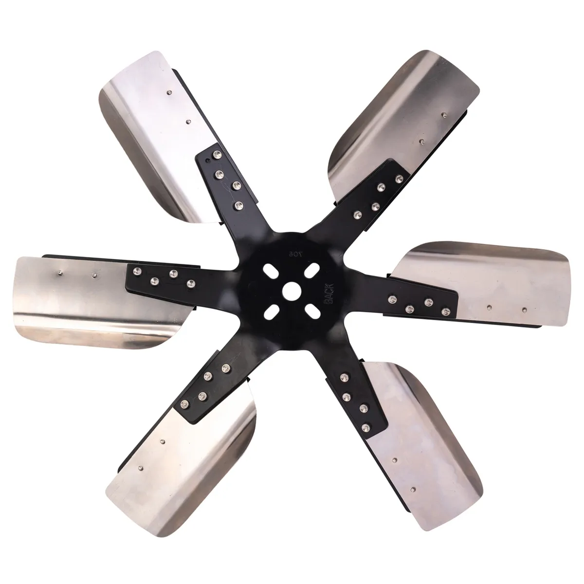 19 Heavy Duty Stainless Steel Reverse Rotation Flex Fan, Black Hub product image