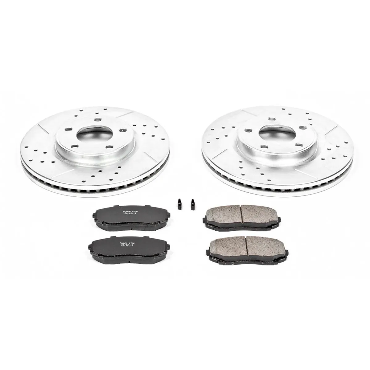 Z23 Evolution Sport Upgrade Kit: Drilled/Slotted Rotors; Carbon-Fiber Ceramic Pads W/Hardware product image