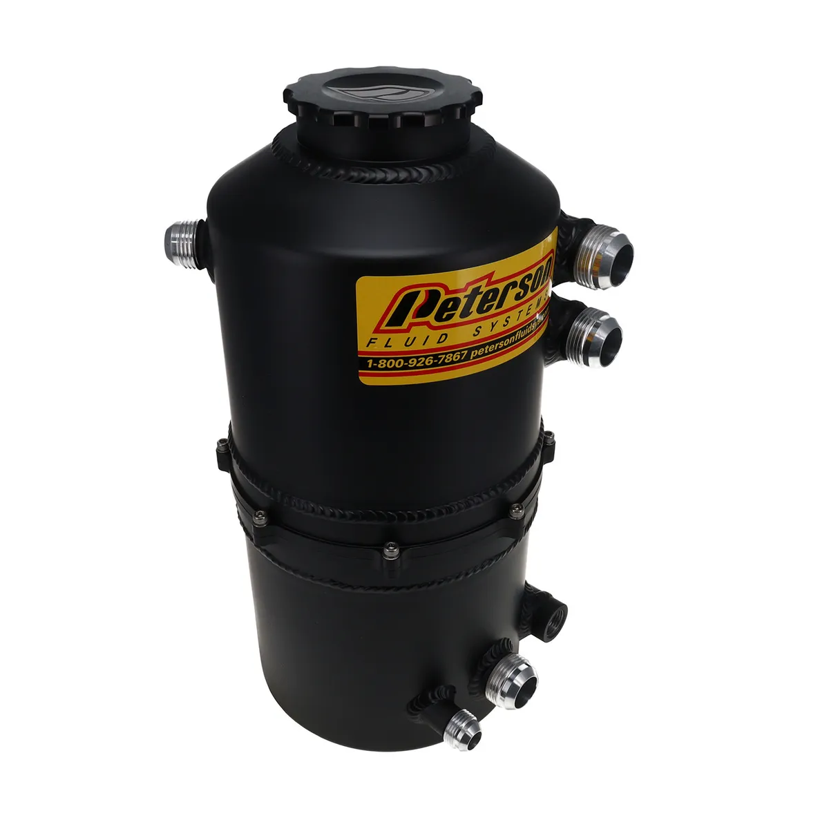 Peterson Fluid Oil Tank 2.3 Gallon Dual Scavenge Black