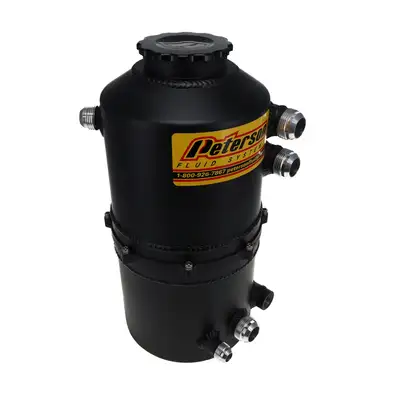 Peterson Fluid Oil Tank 2.3 Gallon Dual Scavenge Black