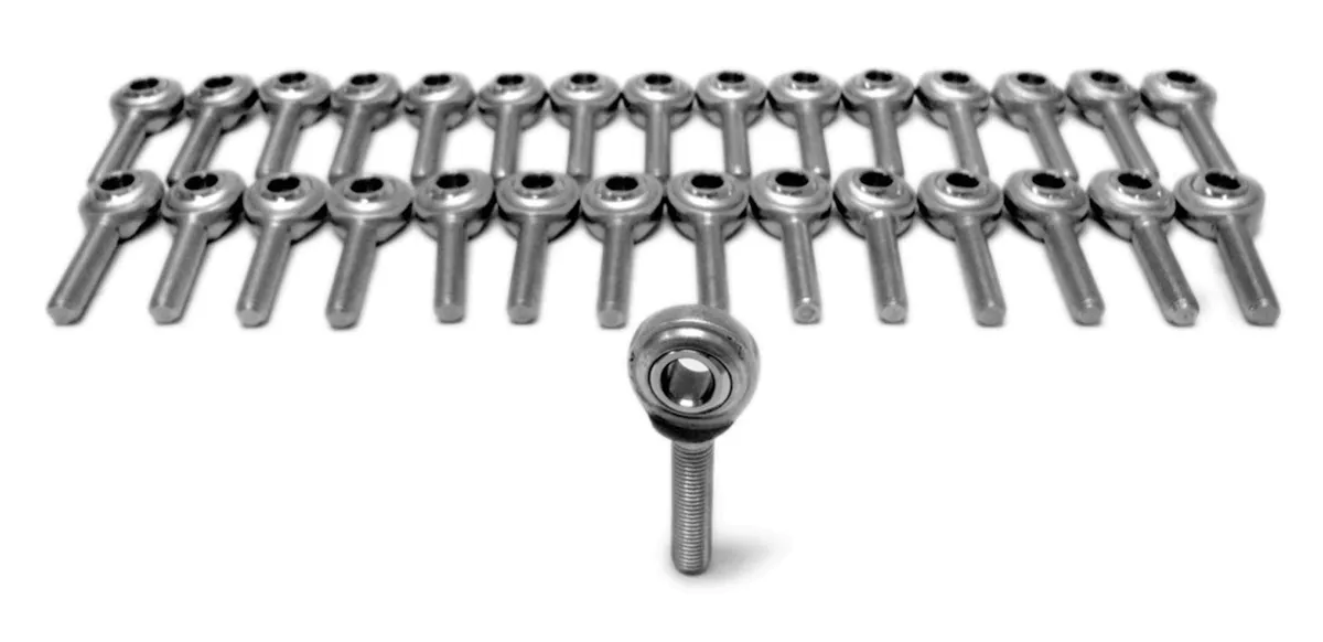 Steinjager Inch Male 1/2-20 LH Steel Housing, PTFE Race 30 Pack