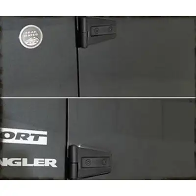 Smittybilt Door Hinge Kit - Black (07-18 JK/JKU)