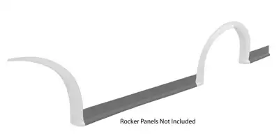 FiveStar MD3 Wheel Flares Dirt White Left