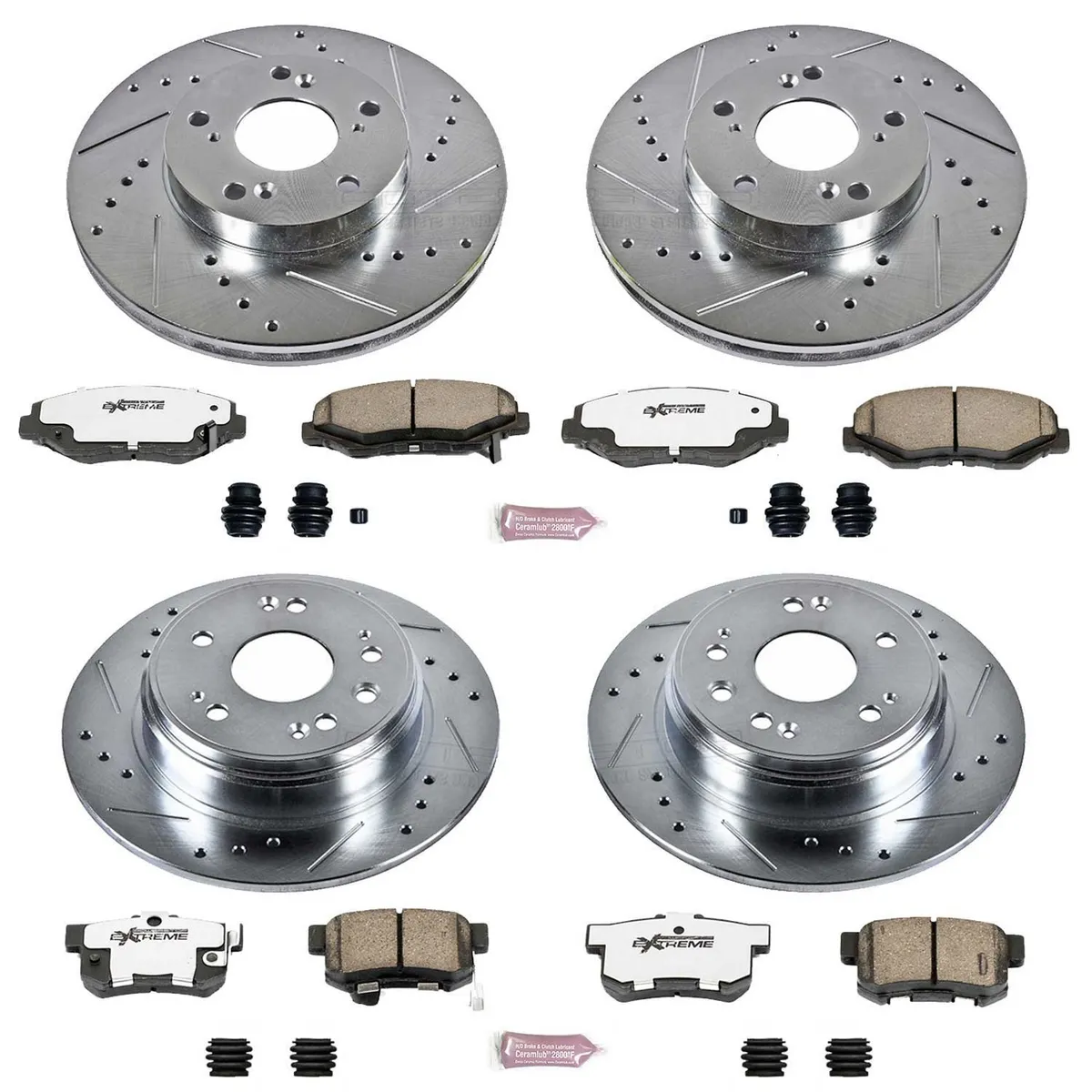 Z26 Street Warrior Upgrade Kit: Drilled/Slotted Rotors; Carbon-Fiber Ceramic Pads W/Hardware product image