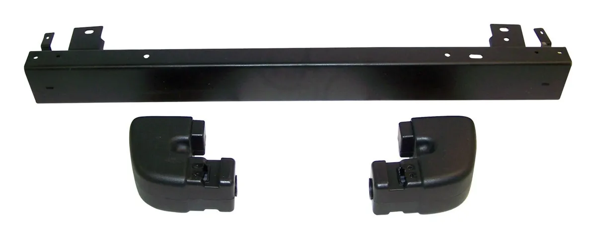 Rear Bumper Kit; Black; Incl. Bumper And 2 End Caps; product image