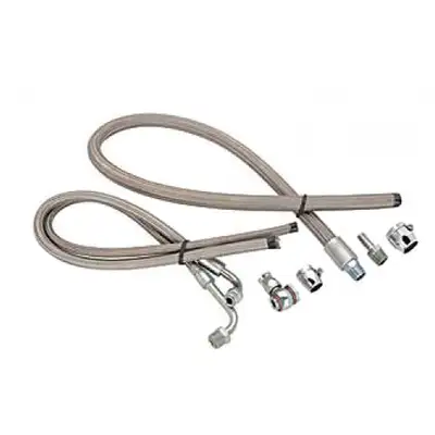 March Performance S/S Braided Power Steering Hose Kit