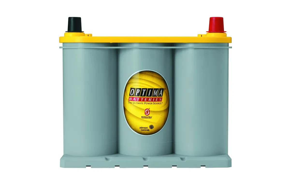 YellowTop® Deep Cycle Battery; UNBOXED; Grp. D35; Cold Crank Amps 620; Crank Amps 770; Reserve Capacity 100; Amp Hour 48; Top Terminal; L-9 5/16 in.; W-6 3/4 in.; H-7 5/8 in.; product image