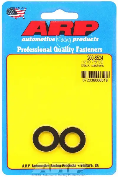 ARP Auto Racing Black Washers - 1/2 ID x 7/8 OD (2pk)