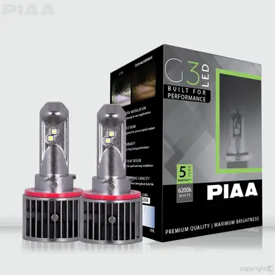 PIAA H13 G3 LED Bulb; 12/24V; 23W; 6200K; Twin Pack;