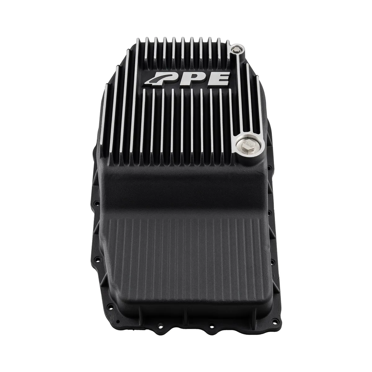 Pacific Performance 2019-2025 GM 8L45/8L80/8L90 Heavy-Duty Cast Aluminum Transmission Pan Brushed 128051810 product image