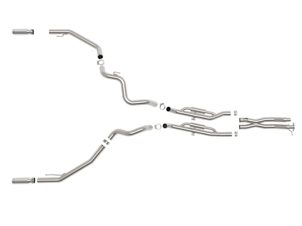 AFE Power Vulcan Series 3 IN 304 Stainless Steel Cat-Back Exhaust System w/ Black Tips Ford Ranger Raptor 24-26 V6-3.0L (tt) 49-33152-B 49-33152-B product image