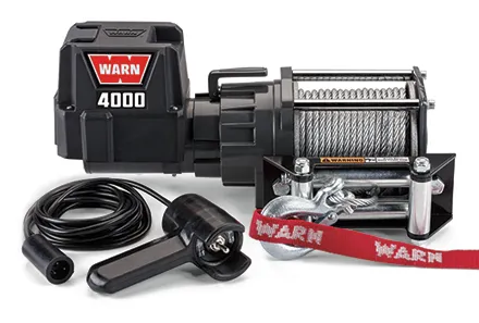 DC4000 Winch 4000lb w/Roller Fairlead product image
