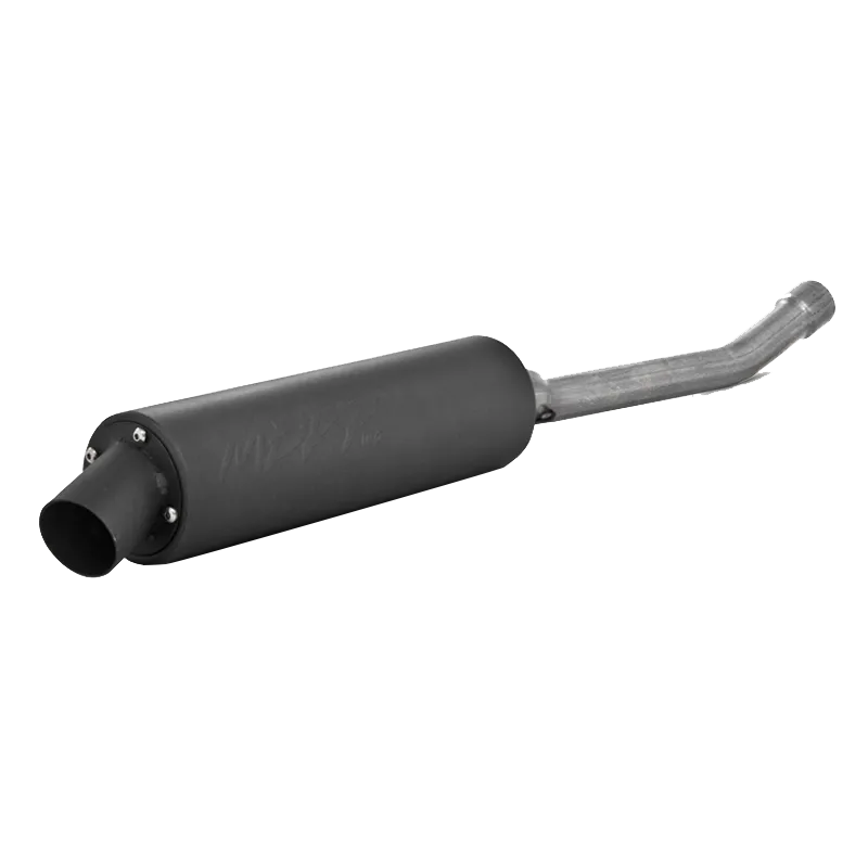 ATV Exhaust System With Utility Muffler; Slip-On; Direct Replacement; 1.25 in. Inlet; 3.5 in. Diameter Body; Chambered Muffler; product image