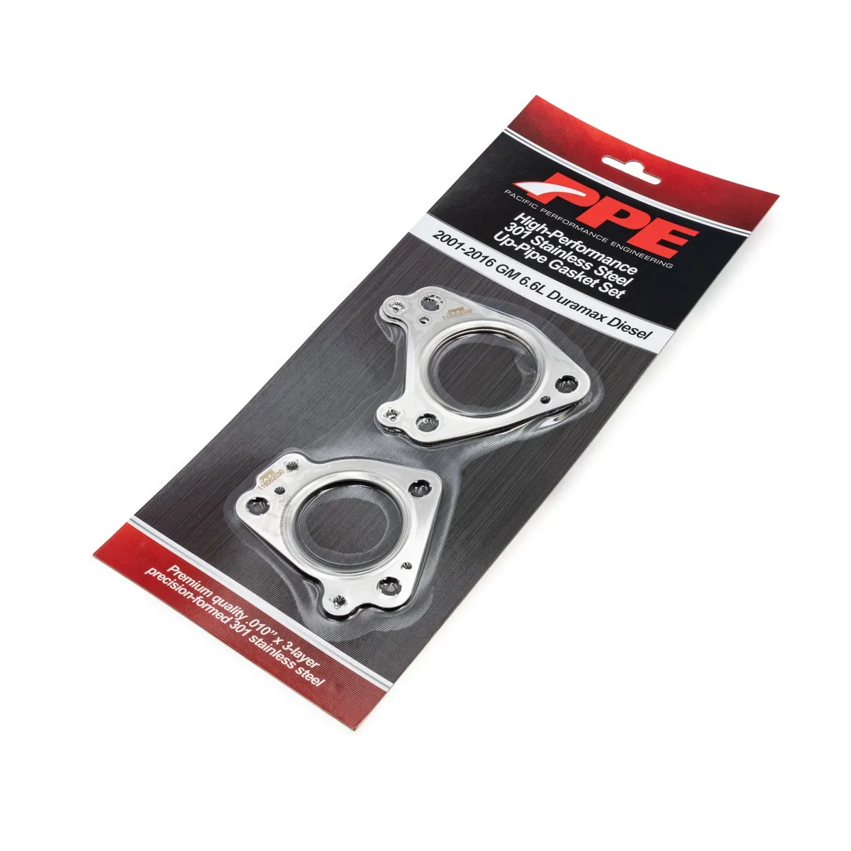 High Flow Exhaust Manifold And Uppipes Kit Silverado/Sierra 6.6l L5p Black product image