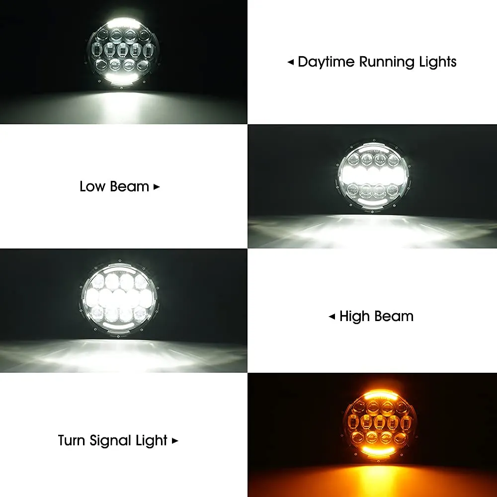 7" LED Headlights for Jeep Wrangler 07-18 product image
