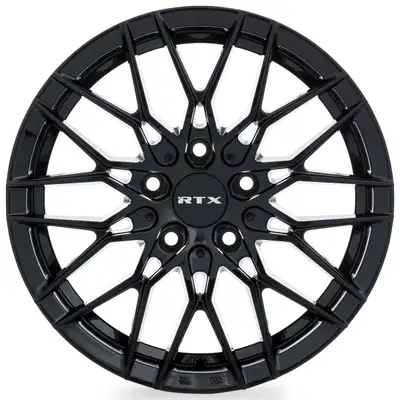 RTX Wheels V20 17x7.5 5x114.3 Et42 Cb73.1 Gloss Black