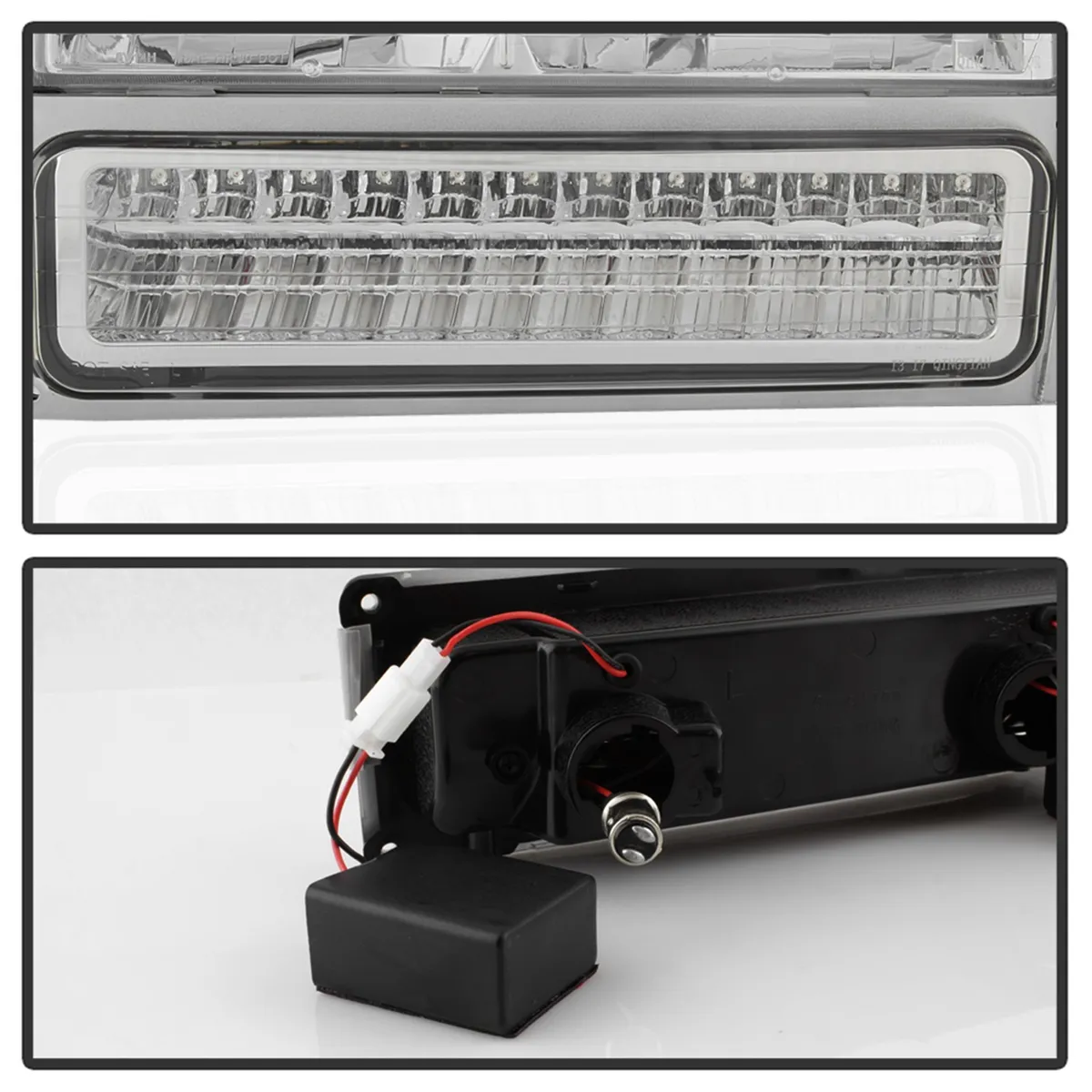 XTune Bumper Headlights/Corner Lights; LED; Not For Use w/Sealed Beam Headlights; Chrome; product image