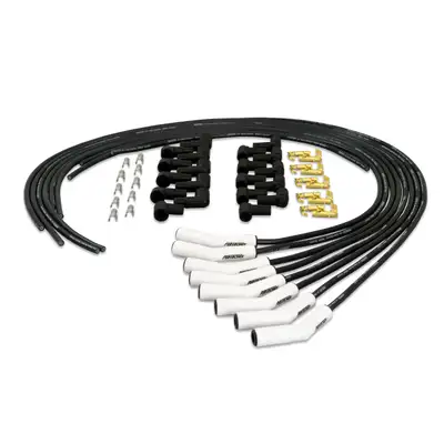 Pertronix Wires Univ. 8mm 8 Cyl Ceramic Straight Black High Temp