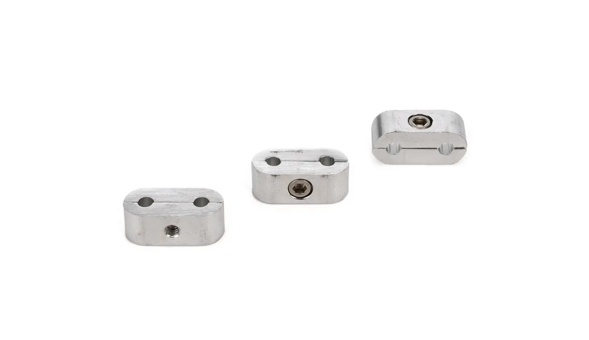 Earl's Performance 3/16in. Polished Alum. Hose/Tube Separators-3pk