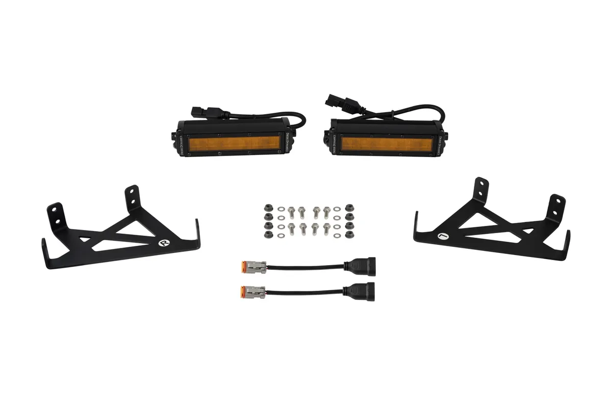Diode Dynamics - SS6 LED Fog Light Kit for 2020-2022 Ford Super Duty, Amber Wide product image