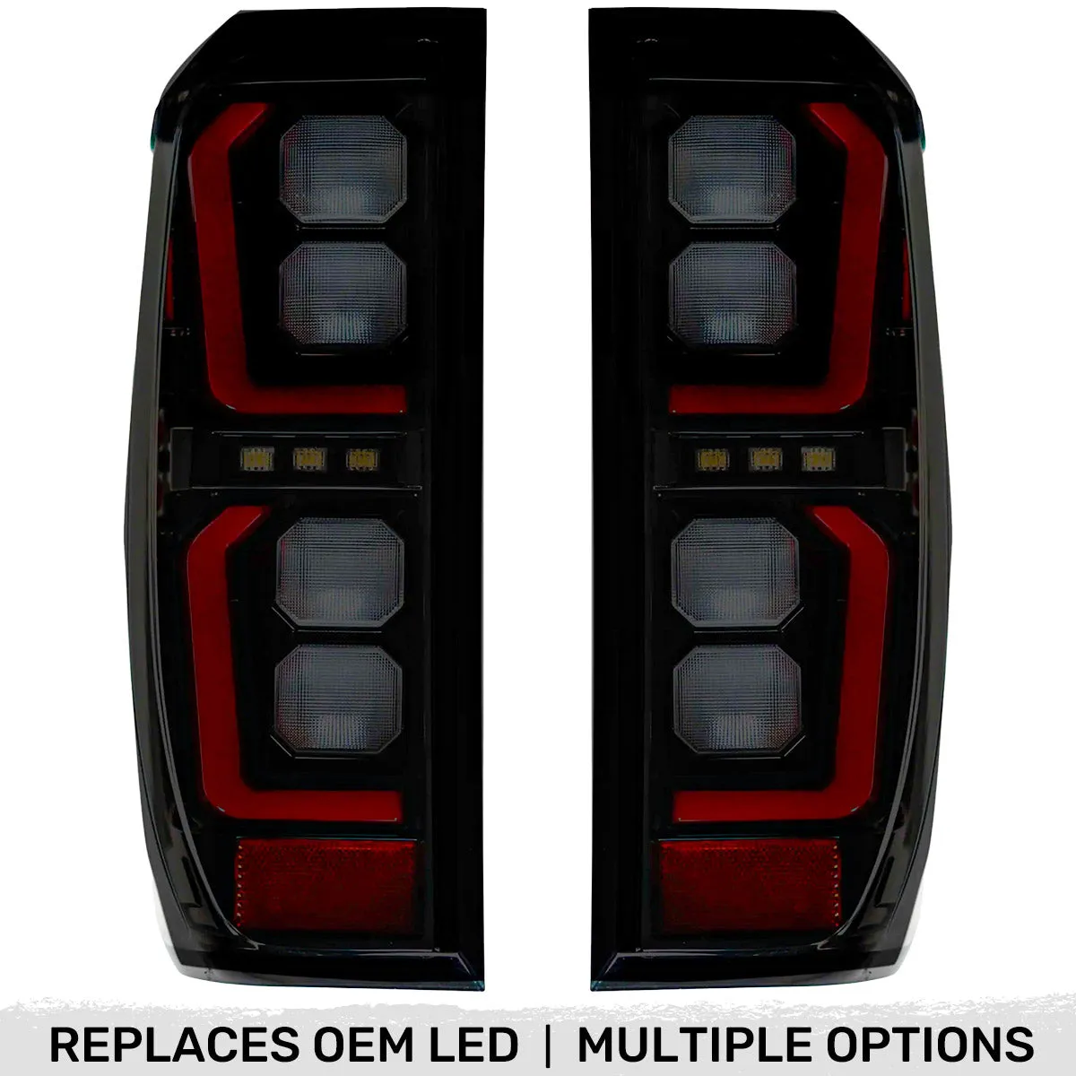 Gmc Sierra 19-20 1500 And 20-21 25003500 Only Fits Single Wheel Body Style Trucks With Factory OEM LED Tail Lights Oled Tail Lights - Smoked Lens product image
