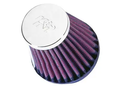 K&N 2FLG, 3-1/8B, 2T, 3H Universal Chrome Filter