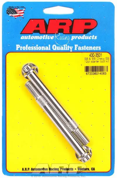 ARP Auto Racing SB BB Chevy 38 12pt SS pro stock hi-torque starter bolt kit