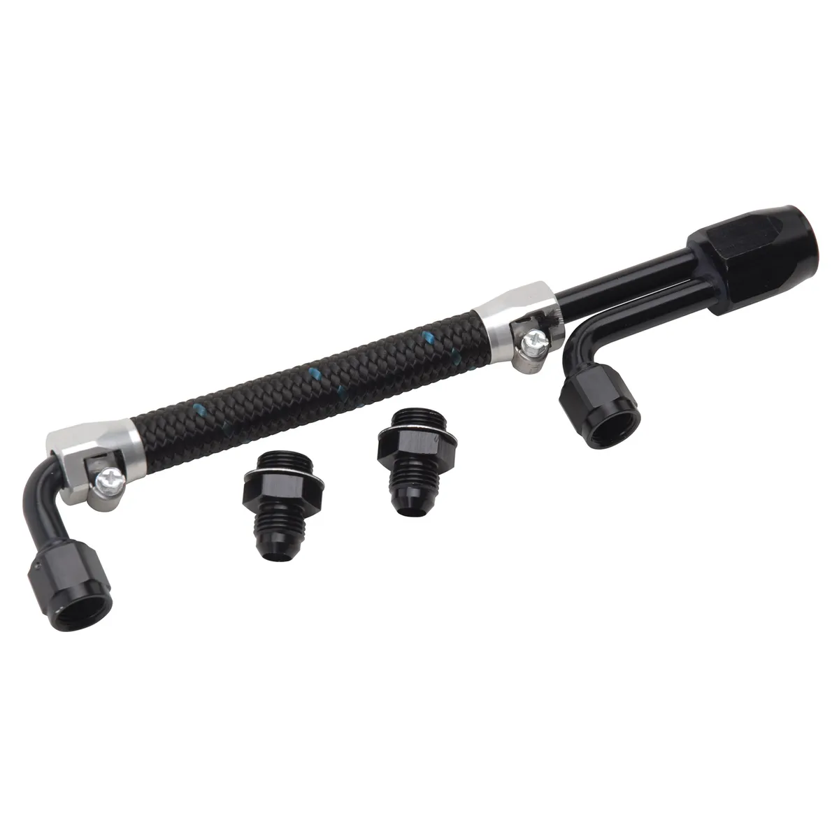 Dual Quad Fuel Line Kit Clear/Black Finish product image