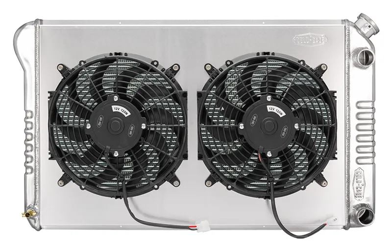 78-88 GM G-Body Aluminum Radiator and 12 Inch Dual Fan Kit AT LS Swap Cold Case Radiators product image