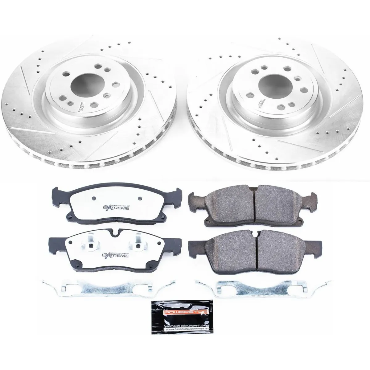Z36 Truck/Tow Upgrade Kit: Drilled/Slotted Rotors; Carbon-Fiber Ceramic Pads W/Hardware; Pad Sensors product image