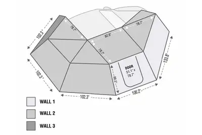 Overland Vehicle Systems Nomadic 270 Awning Wall Kit Enhance Your Outdoor Experience Overland Vehicle Systems
